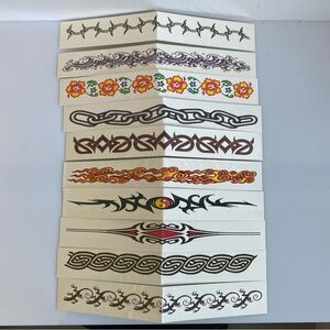 Lot of 10 - 2000's Era Vending Machine Temporary Tattoos. See Photos 6" to 7"